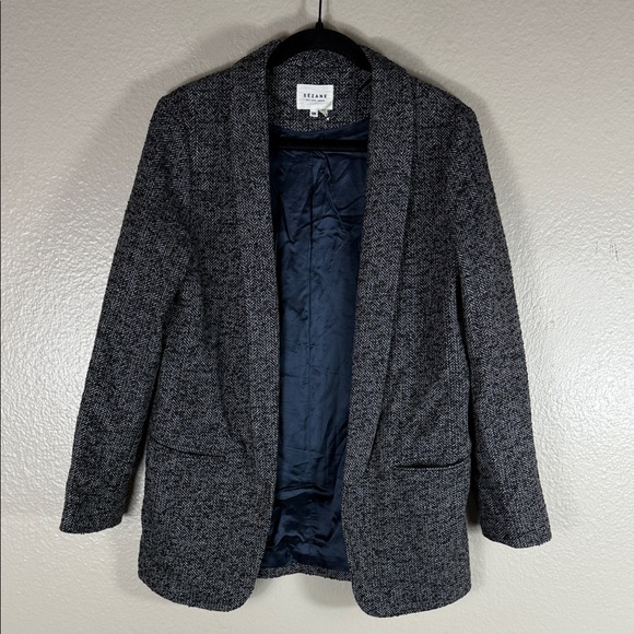 Sezane Sally Jacket in Black Chevron - Picture 5 of 8